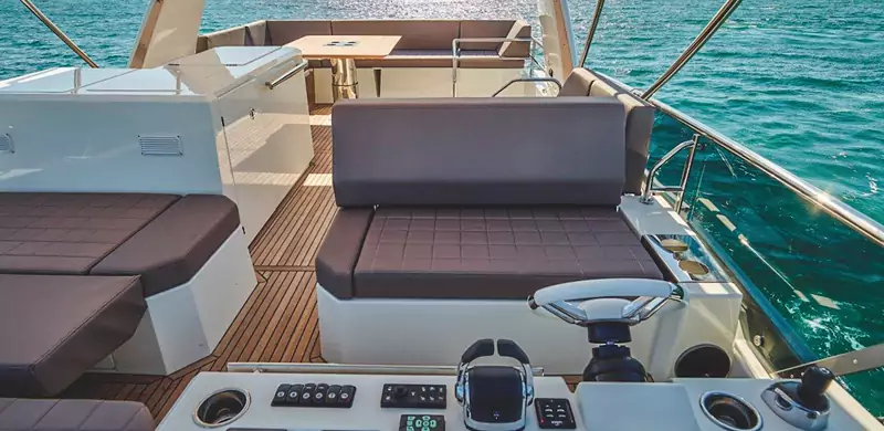 Padding of furniture and salons of yachts and boats